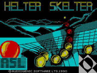 Helter Skelter title screen for ZX Spectrum